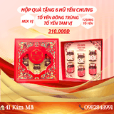Hộp Quà 6 Hũ Yến Chưng Thượng Hạng Mix Vị