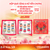 Hộp Quà 6 Hũ Yến Chưng Thượng Hạng Mix Vị