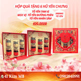 Hộp Quà 6 Hũ Yến Chưng Thượng Hạng Mix Vị