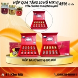 Hộp Quà Tặng 10 Hũ Yến Chưng Thượng Hạng