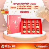 Hộp Quà Tặng 12 Hũ Yến Chưng Thượng Hạng