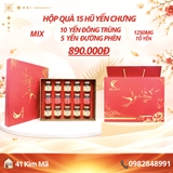 Hộp Quà Tặng 15 Hũ Yến Chưng Thượng Hạng