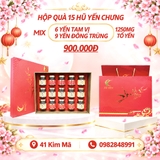 Hộp Quà Tặng 15 Hũ Yến Chưng Thượng Hạng