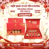 Hộp Quà Tặng 10 Hũ Yến Chưng Thượng Hạng