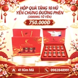 Hộp Quà Tặng 10 Hũ Yến Chưng Thượng Hạng