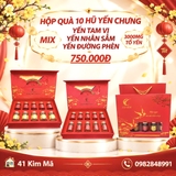 Hộp Quà Tặng 10 Hũ Yến Chưng Thượng Hạng