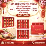 Hộp Quà Tặng 12 Hũ Yến Chưng Thượng Hạng
