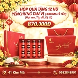 Hộp Quà Tặng 12 Hũ Yến Chưng Thượng Hạng