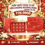 Hộp Quà Tặng 12 Hũ Yến Chưng Thượng Hạng