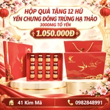 Hộp Quà Tặng 12 Hũ Yến Chưng Thượng Hạng