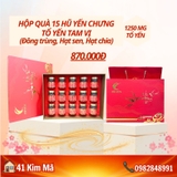 Hộp Quà Tặng 15 Hũ Yến Chưng Thượng Hạng