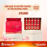 Hộp Quà Tặng 15 Hũ Yến Chưng Thượng Hạng