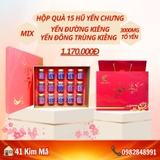 Hộp Quà Tặng 15 Hũ Yến Chưng Thượng Hạng