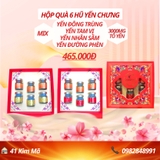 Hộp Quà 6 Hũ Yến Chưng Thượng Hạng Mix Vị