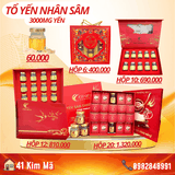 Tổ Yến Nhân Sâm 3000mg Yến