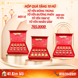 Hộp Quà Tặng 10 Hũ Yến Chưng Thượng Hạng
