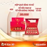 Hộp Quà Tặng 10 Hũ Yến Chưng Thượng Hạng
