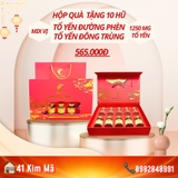 Hộp Quà Tặng 10 Hũ Yến Chưng Thượng Hạng
