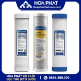 Bộ 3 Lõi Lọc Thô Hòa Phát (CTO Lưới)