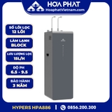 Máy lọc nước Hòa Phát Hydrogen ion kiềm RO nóng lạnh HyperS HPA886