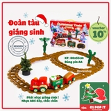 Đồ chơi tàu hỏa noel quà tặng giáng sinh cho bé