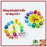 ĐỒNG HỒ 5in1 cho bé 1-3 tuổi LOẠI ĐẸP