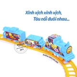 Đồ chơi đường ray tàu hỏa Thomas and friend 3 toa hàng đẹp (ảnh thật)