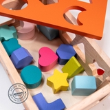 Xe thả khối giáo cụ Montessori LOẠI ĐẸP