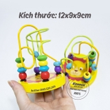 Luồn hạt gỗ - giáo cụ Montessori LOẠI ĐẸP