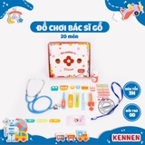 Bộ đồ chơi bác sĩ gỗ 20 món bền đẹp cho bé