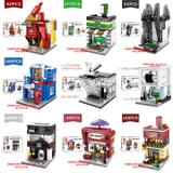 Lắp ghép Sembo con phố mini COMBO 8