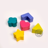 Xe thả khối giáo cụ Montessori LOẠI ĐẸP