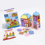 Ghép lâu đài nam châm Magnetic Blocks 77-105 chi tiết