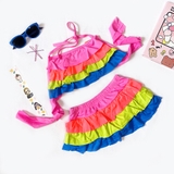 Bikini bé gái xếp tầng nhiều màu (size 18-30 kg)