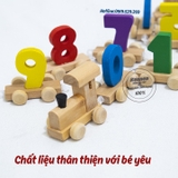 Tàu xe lửa số học thông minh kết nối với nhau giúp bé học số LOẠI ĐẸP