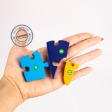 Ghép hình puzzle 3D cho bé từ 3 tuổi level 2 miếng chữ nhật LOẠI ĐẸP