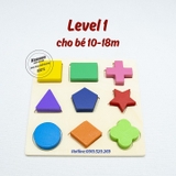 Bộ xếp khối montessori bé từ 1-3 tuổi LOẠI ĐẸP