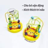 Luồn hạt gỗ - giáo cụ Montessori LOẠI ĐẸP
