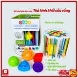 Đồ chơi giáo dục sớm Thả hình khối cầu vồng phát triển tư duy cho bé từ 6-18m LOẠI ĐẸP