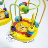Luồn hạt gỗ - giáo cụ Montessori LOẠI ĐẸP
