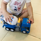 Mô hình xe bồn [Siêu to khổng lồ] bánh đà khoẻ và đèn nhạc cho bé