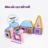 Ghép lâu đài nam châm Magnetic Blocks 77-105 chi tiết