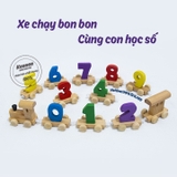 Tàu xe lửa số học thông minh kết nối với nhau giúp bé học số LOẠI ĐẸP