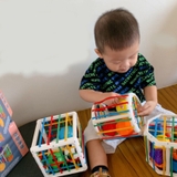 Đồ chơi giáo dục sớm Thả hình khối cầu vồng phát triển tư duy cho bé từ 6-18m LOẠI ĐẸP