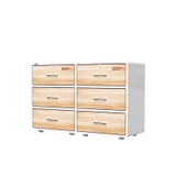 KỆ OMNI 6 NGĂN CAO DUY TÂN ( TRẮNG GỖ NHẠT )