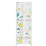 TỦ WING 4 CÁNH 1 NGĂN MÀU TRẮNG DUY TÂN