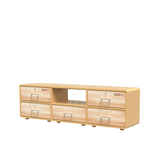 KỆ TIVI OMNI 5 NGĂN THẤP DUY TÂN ( KEM GỖ)