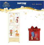 TỦ WING 4 CÁNH 1 NGĂN -KEM RỒNG MÙA THU