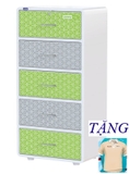 Tủ nhựa Omni 5 ngăn DUY TÂN ( LÁ )