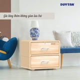 TỦ OMNI 2 NGĂN DUY TÂN ( TRẮNG GỖ ĐẬM)